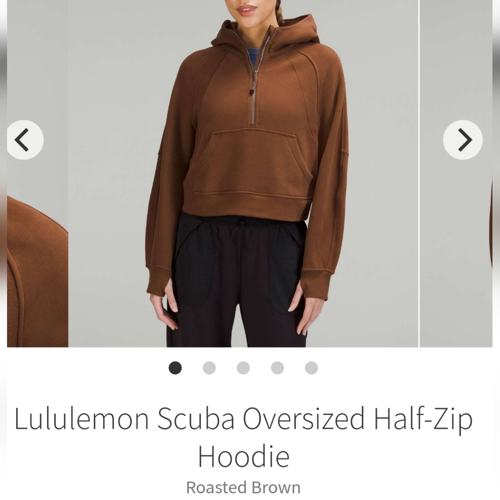 Lululemon Scuba Half Zip Crop Hoodie
